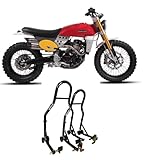 Coppia di 2 cavalletti alzamoto alza moto compatibili con Fantic Caballero 125 500 per alzare sollevare avantreno + retrotreno la ruota gomma posteriore e anteriore davanti dietro