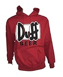 Felpa Adulto Duff Beer The Simpson-XL-Rosso