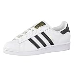 adidas Superstar, Scarpe da ginnastica basse Unisex - Bambini e ragazzi, Bianco (White Black Gold), 39 1/3 EU