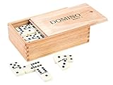 Engelhart - Jeu de 55 Dominos Double 9 in Grande Scatola Legno - 250123