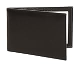 Karandu - Cornice portafoto in pelle, 10 x 6 cm, colore: Nero