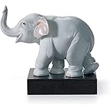 LLADRÓ Figurina Portafortuna. Figurina Elefante di Porcellana.