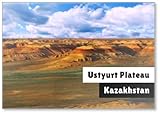 Magnete da frigorifero con panorama Plateau Ustyurt in Kazakistan