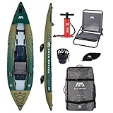 Aqua Marina CALIBER 398 - Kayak Fusion per pesca/pesca, per 1/2 persone, 398 cm, verde