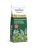 Equilibra Alimenti, Tè Verde Foglie, Varietà Gunpowder, 100% Qualità Extra, a Base di Foglie di Tè Verde, Non Sottoposto a Fermentazione, Delicatamente Aromatico, Sacchetto 100 g