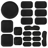 Aoutacc Cuscinetti per Casco Airsoft universali, Kit di Imbottitura in Schiuma di Ricambio per Casco 19 Pezzi/Set Set tappetini Accessori per Casco Fast/Mich/ACH/USMC/PASGT (Eva Foam, Black)