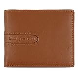 bugatti Bomba Wallet With Push Button And Flap Cognac