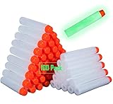 Dardi Proiettili per Nerf, Meersee 100pcs Dart Nachfüll-Pack per Nerf N-Strike Pistola Serie Elite Blasters Cartucce di Ricambio Munizioni Ricarica