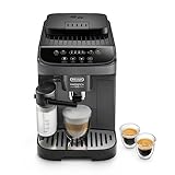 De Longhi Magnifica Evo ECAM292.52.GB Macchina Automatica per Caffè in Chicchi, Macinacaffè Integrato, Pannello Comandi ad Icone, LatteCrema System con Caraffa Montalatte Automatica, 1450W, Nera