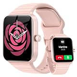 Smartwatch Uomo Donna Chiamate Bluetooth, Orologio con Alexa Integrato, Fitness Tracker 1.8" & IP68 con cardiofrequenzimetro Monitor del SpO2/Sonno/Stress, 100+ Modalità Sport per Android iOS - Rosa