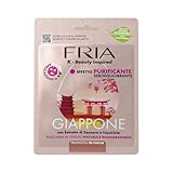 Fria K-Beauty Maschera Viso Giappone con estratto di Zenzero, Cannella e Pimpinella, Effetto Purificante e Sebo Equilibrante sulla Pelle, Dermatologicamente Testata, Confezione da 1 Maschera