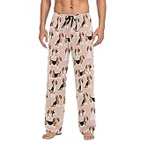 Beagle Dogs pigiama pantaloni da uomo pantaloni separati pantaloni da salotto casual coulisse indumenti da notte con tasche, Beagle Dogs, S