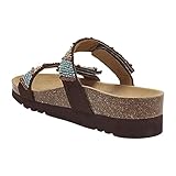 Scholl ZAFIRAH 4.0, Sandali Donna, Brown/Multi, 37 EU