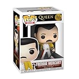 Funko Pop! Rocks: Queen-Freddie Mercury Wembley 1986 - Figura in Vinile da Collezione - Idea Regalo - Merchandising Ufficiale - Giocattoli per Bambini e Adulti - Music Fans