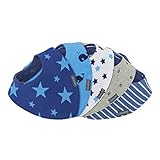 Lilly and Ben® Bavaglini bandana bimbo - super assorbenti e morbidi - per dentizione - doppio strato cotone jersey e pile - foulard triangolo - bottoni regolabili ipoallergenici - 5 pezzi