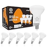 LUTW Lampadine LED E14, Luce Calda 3000K, 5W Riflettore Lampada LED R50, Equivalenti a 40W Incandescenza, 500LM Faretti LED E14, Non Dimmerabile, Angolo del Fascio di 120°, Confezione da 6