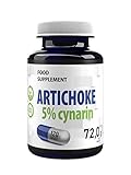 Carciofo (Artichoke) Estratto 500mg 120 capsule vegane, 5% Cynarina, Testato in laboratorio, Alta forza intergratore