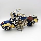 DynaSun Art Modellino Moto d’Epoca Vintage in Metallo, da Collezione in Stile Retro Auto Antico Scala 1:8 27 cm