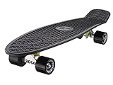 Ridge 27" Big Brother Retro Cruiser Skateboard, Nero/Nero