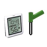 ECOWITT WH0291 pianta di umidità del Terreno Tester misuratore di umidità del Terreno sensore Digitale con Display LCD per Prato Giardino Cura delle Piante in Vaso per Interni ed Esterni