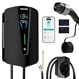 WADA POWER Stazione di Ricarica per Veicoli Elettrici Monofase 7 kW: Caricabatterie EV Tipo 2 per Auto Elettrica Controllo App e Carta RFID, EV Charger con 5 M Cavo, IEC 62196-2