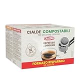 Crastan, Astuccio da 50 Cialde ESE Compostabili Espresso al Ginseng, Cialde Compatibili con la Macchina Espresso, 100% Made in Italy
