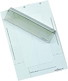 Durable BADGEMAKER® - Cartoncino da infilare, 150 g/mq, 210 x 61/122 mm, 20 pezzi, colore: bianco