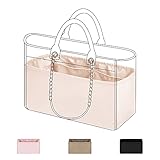 DGAZ borsa organizzatore in seta per Chanel Deauville Tote, donne borsetta organizer, di peso leggero bag in bag borsa organizzatore (Craie, Deauville Large)