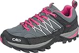 CMP Rigel Low Wmn Trekking Shoe Wp, Scarpe da trekking Donna, Grey-Fuxia-Ice, 38 EU