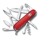 Victorinox, Huntsman, Coltellino Svizzero, Originale, Multiuso, Campeggio, 15 Funzioni, Lama, grande, Cavatappi