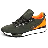 BARRACUDA F3136 Sneaker Uomo Tissue Scarpe Green/Orange Shoe Man [41]