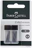 Faber-Castell 123198 – Compás de minas, 2 mm, 12 unidades)