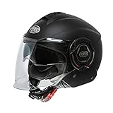 Casco moto Premier COOL U9BM Nero MAT, Nero, L