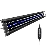 NICREW ClassicLED G2 LED Acquario, Luce Acquario Con 2 Canali di Controllo, Lampada Acquario Con Luci Bianche e Blu, 90-125 cm, 32 W 2500 Lumen