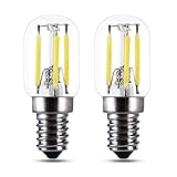 Akynite Lampadina Basculante Garage 24V E14 3W Luce Fredda 6000K, T22, Lampadina Cancello E14 25W Equivalente, 250LM, LED E14 12V DC Filamento Tubolare per Camper, Lampadine Votive 24V, set di 2