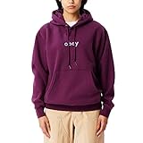 Obey Felpa da uomo Lowercase, barbabietola, L