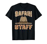 Safari Staff T-Shirt Safari Birthday Zoo Maglietta