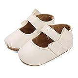 LACOFIA Ballerine neonata Scarpe da Battesimo Primi Passi Bambina Scarpine Principessa Bowknot Antiscivolo per Bimba Bianco 6-12 Mesi