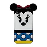 Disney-Cover Posteriore in Silicone Flessibile, Motivo Minnie per iPhone 4/4S