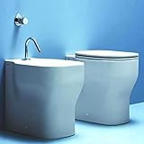 Sanitari Sospesi Ceramica Azzurra Glaze WC + BIDET + SEDILE SOFT CLOSE