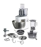 Kenwood KHH326WH Impastatrice Planetaria MultiOne, Robot da Cucina Mixer, con Food Processor, Centrifuga, Frullatore, Spremiagrumi e Tritacarne, 1000 W, 4.3 Litri, Plastica, Bianco