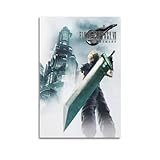 nzzmy Poster artistico vintage Final Fantasy Vii, decorazione artistica per camera da letto, 30 x 45 cm, senza cornice