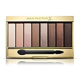 Max Factor Nude Eyeshadow Palette, 8 Ombretti Modulabili a Lunga Durata, 01 Cappuccino