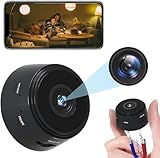 Stock Líder -Mini Telecamera Spy, 1080P HD Mini WiFi Nascosta Telecamera per la visualizzazione sul cellulare, Interno/Esterno Mini Telecamere di Sorveglianza Senza Fili Lunga Durata Spy CAM