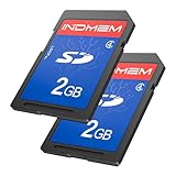 INDMEM Scheda SD 2 GB 2 Packs Class 4 MLC Secure Digital Flash Memory Card Camera Card