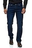 JEEL Jeans da Uomo, Regular-Fit, Taglio Dritto, Elasticizzati, Lavaggio Basic 01-Navy Blu 36W / 30L