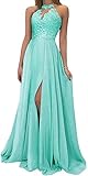 Onsoyours Abito Donna Lungo Elegante Senza Maniche Bandage Dress Vestito da Cerimonia Matrimonio Sposa Damigella Sera Cocktail Prom B Verde 42