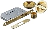 VI.TEL. E0262N 40 Kit con Serratura per Porte Scorrevoli, Oro