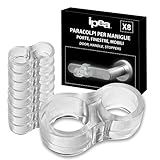 IPEA Paracolpi per Maniglie, Porte, Finestre, Mobili - 8 Pezzi - Fermaporte Para Urti Trasparente in Silicone per Proteggere Porte e Muri di Casa, Bagno, Cucina, Camera o Negozio