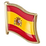 Spagna Bandiera Bandiera Badge Metallo Smalto Smalto Pin Pin Spilla Spanish Bandiera Spagnola Novità Regalo Rebel Tie Tie Pin Badge Accessory